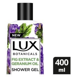 LUX Botanicals Fig Extract And Geranium Oil Moisturizing Shower Gel 400ML