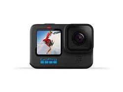 Gopro HERO10 Black - Waterproof Action Camera With Front Lcd And Touch Rear Screens 5.3K60 Ultra HD Video 23MP Photos 1080P Live Streaming Webcam Stabilization
