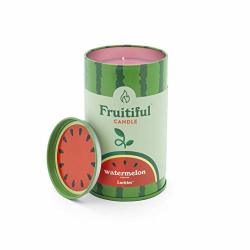 Luckies Of London Fruit-scented Fruitiful Candles Aromatic Soy Candles In Vibrant Fruity Tins Scented Candle With Long Burn Time Watermelon