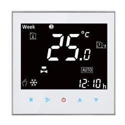 BAC-2000 Central Air Conditioning Type Touch Lcd Digital 2-PIPE Fan Coil Unit Room Thermostat Dis...