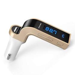 Bluetooth Fm Transmitter Ldesign Wireless In-car Fm Radio Adapter Car Kit With Handsfree Call Aux Input HD 4-MODES Music Play Applicable For