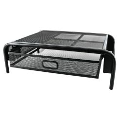 M710 Wire Mesh Computer Monitor Stand With Drawer Organizer