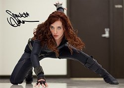 Black Widow Scarlett Johansson Iron Man 2 Movie Print - Scarlett Johansson 11.7" X 8.3"