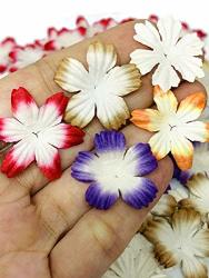 100 PC MINI Daisy Mulberry Paper Mixed Color Flower 10 Mm Supplies Card Scrapbooking Embellishment Diy Wedding Doll House F033