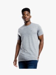 Men&apos S Exclusive Plain Crewneck Bsic Grey T-Shirt
