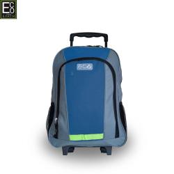 Eco Earth School Trolley Backpack Navy