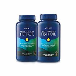 GNC Triple Strength Fish Oil 2 Pack For Join Skin Eye And Heart Health