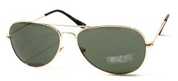 Kenneth Cole Women's KC1248-59-32 Gold Aviator Sunglasses