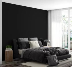 Black Color Room Wallpaper