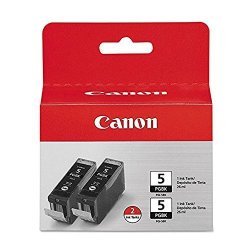 Canon IP3500 PGI-5BK Black Ink Cartridge Dual Pack Standard Yield