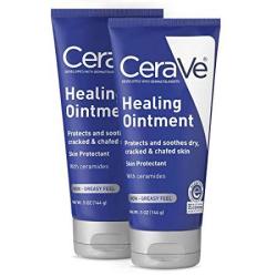 Cerave Healing Ointment 2 Pack 5 Ounce Each Cracked Skin Repair Skin Protectant With Petrolatum Ceramides Lanolin & Fragrance Free