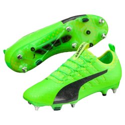 green soccer boots