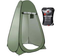 Camping Portable Shower Tent And Water Bag Set Of 2