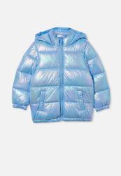 Cotton On Frankie Puffer Jacket - Blue Metallic