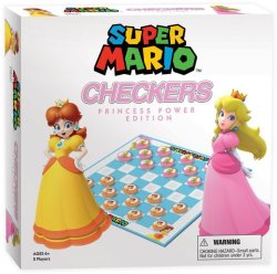 Super Mario Princess Power Checkers Box Board Game