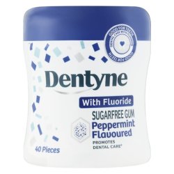 Dentyne Flouride Sugar Free Peppermint 68G