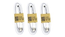 Samsung USB Data Cable For Galaxy S3 S4 NOTE 2 & Other Smartphones 3 Pack - N...