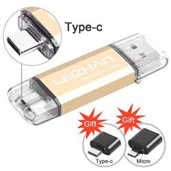 Leizhan Type-c USB Flash Drive 256GB USB C Photo Stick For Htc 10 Huawei P20 Samsung Galaxy S10 S9 Note 9 S8 S8 Plus