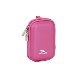 Rivacase 7022 Pu Compact Case For Point And Shoot Digital Camera - Crison Pink