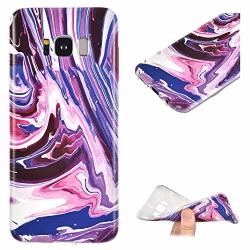Brillistar Compatible With Samsung Galaxy S8 Cover Tpu 3D Effect Shell Cover Aesthetic Shockproof Thin Back Case Flexible Cover Marble Texture Pattern For Galaxy