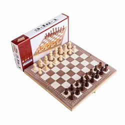 Sanmubo 3 In 1 Puzzle Chess Backgammon Folding Wooden Chess Game Figures Dice Game Large Folding Chess Board Game Sets For Kids And Adults