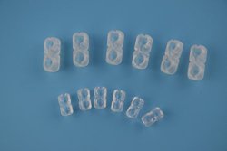 Plastic Beaded Chain Connector For 6 Beaded Chain Of Roller Shades Clear Color - 10PCS Per Pack