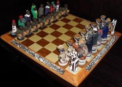 Robben Island Political Chess Set Made By Hand Collectors' Item