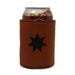 Heptagram Leather Can Sleeve Beer Sleeve Beer Cooler Beer Hugger