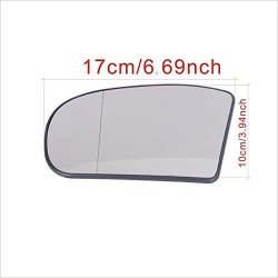 For Mercedes E C Class W211 W203 Side Mirror Heated Glass 2001-2007 Left