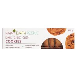 Happy Earth People Dark Choc Chip Cookies 180G
