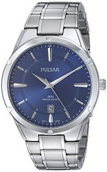 Seiko Watch Corporation Pulsar Men's Quartz Stainless Steel Casual Watch Color:silver-toned Model: PS9521