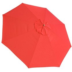 New Jtw 13ft Patio Outdoor Color Anti Fade Waterproof Umbrella Replacement Canopy Top Cover 8 Ribs Polyester Uv Protection Sun Snow Rain Red Color Reviews Online Pricecheck