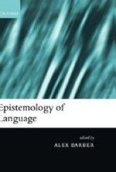 Epistemology Of Language Hardcover