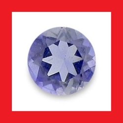 Iolite - Tanzanite Blue Purple Round Cut - 0.125CTS