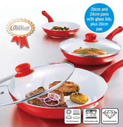 Ecochef 5-piece Ceramicpan Set - Healthier Food The Whole Family Will Love.