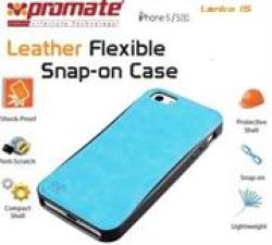 Promate Lanko.i5-Hand-Crafted Leather Case For iPhone 5 5s In Blue