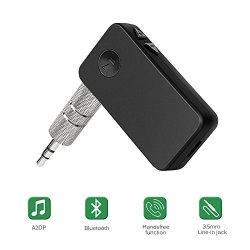 Bluetooth Receiver Car Adapter Techcode Portable MINI Rechargeable Wireless Audio Aux Receiver Car Kits 3.5MM Bluetooth 3.0 Receiver Stereo Audio A2DP Music Transmitter Adapter