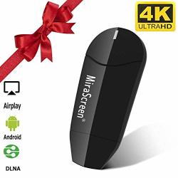 Wireless Display Dongle Wifi Portable Display Adapter Tv Projector HDMI 4K Digital Tv Receiver Support Airplay Dlna Miracast Compatible With Ios android Smartphones windows mac laptop