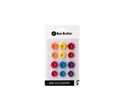 Bar Butler Wine Glass Coloured Silicone Stem Markers 12PCS Set