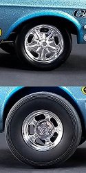 Wheels And Tires Set Of 4 From Ohio George's 1967 Ford Mustang Malco Gasser 1 18 By Gmp 18886