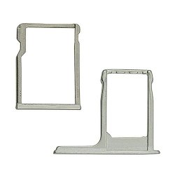 Bislinks Silver Sim Card Tray + Sd Memory Card Reader Holder Replacement For Htc One M8