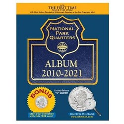 National Park Quarters Collector Map 2010-2021 W 's' Mint Coin