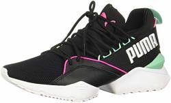 Puma - Womens Muse Maia Street 1 Shoes Size: 7 B M Us Color: Black knockout Pink biscay Green