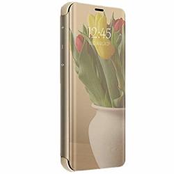 Huawei P Smart Plus 2019 Case Mirror Flip Protecter Shell With Kickstand Case Cover For Huawei P Smart Plus 2019 Gold