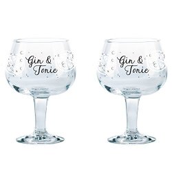 Durobor Gusto Decorated Spanish Balloon Copa Gin And Tonic Glasses 660ML - Set Of 2