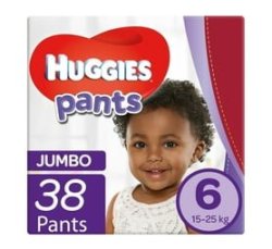 Huggies Jumbo Disposable Unisex Pants Size 6 1 X 38'S