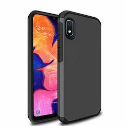 Bettop For Samsung Galaxy A10E Case With Dual Layer Hybrid Shock Proof Protective Rugged Bumper Cover Case For Samsung Galaxy A10E Dark Grey