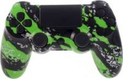 CCMODZ Hydro Dipped Shell For Ps4 Controller With Buttons Splatter Green