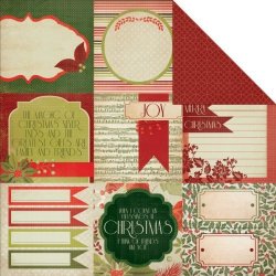 Christmas Carol Double-sided Cardstock 12"X12"-DECK The Halls