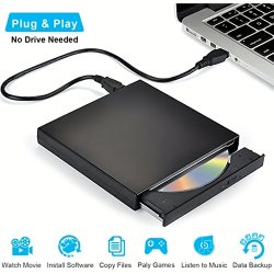 External Cd DVD Drive USB 2.0 Slim Protable External Cd-rw Drive Dvd-rw Burner Writer Player For Laptop Notebook PC Desktop Computer